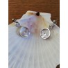 Parure perle de SWAROVSKI chaine argent 925