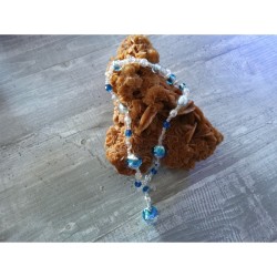 Océan collier bleu en perles de Murano et Swarovski