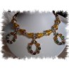 Authentique collier en perles de Murano et strass Swarovski