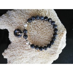 Bracelet pierre naturelle en labratorite