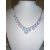 Collier SWAROVSKI fait main perle ronde en cristal AB