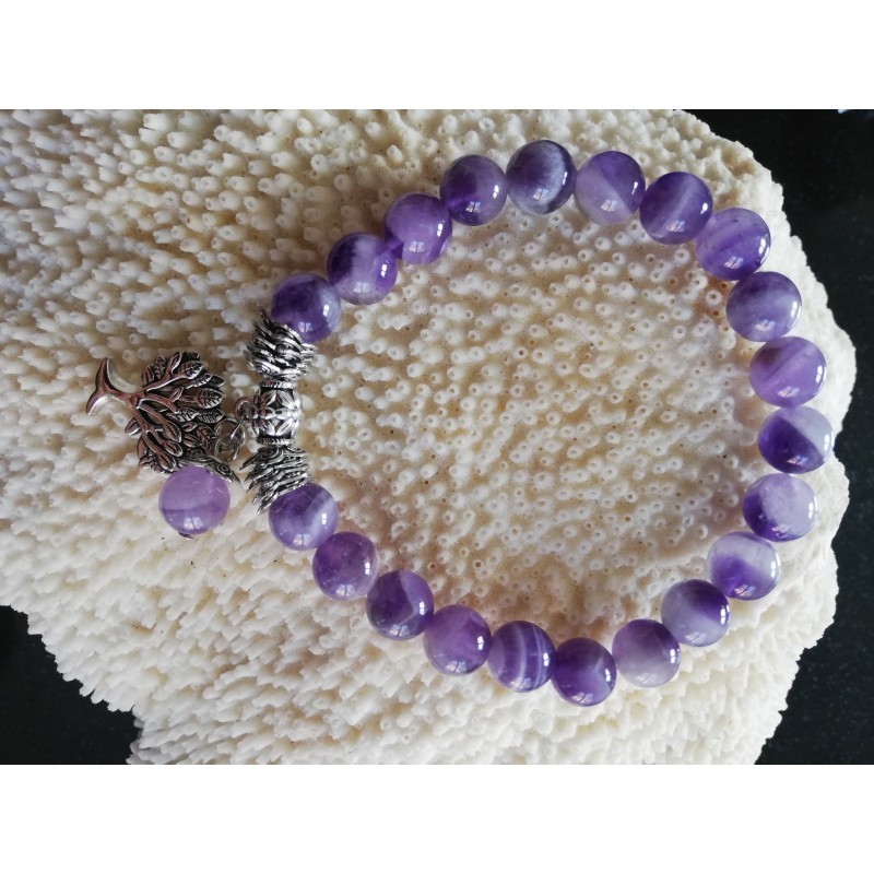 Bracelet pierre naturelle en amethyste