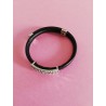 Bracelet SWAROVSKI fait main cuir et barette SWAROVSKI