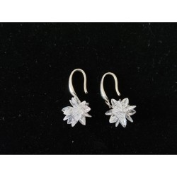 Boucles d'oreilles SWAROVSKI cristal flocon de neige fait main