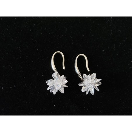 Boucles d'oreilles SWAROVSKI cristal flocon de neige fait main